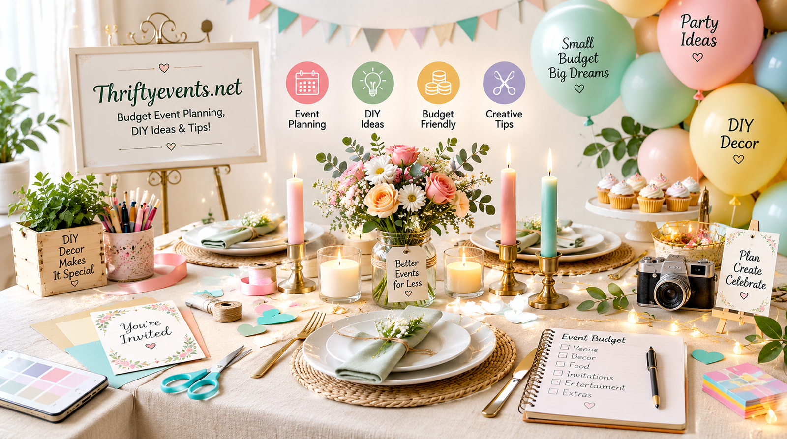 About Thriftyevents.Net – Budget Event Planning, DIY Ideas & Tips!