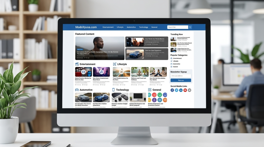 How Is the Modcityusa.com Website Organized?